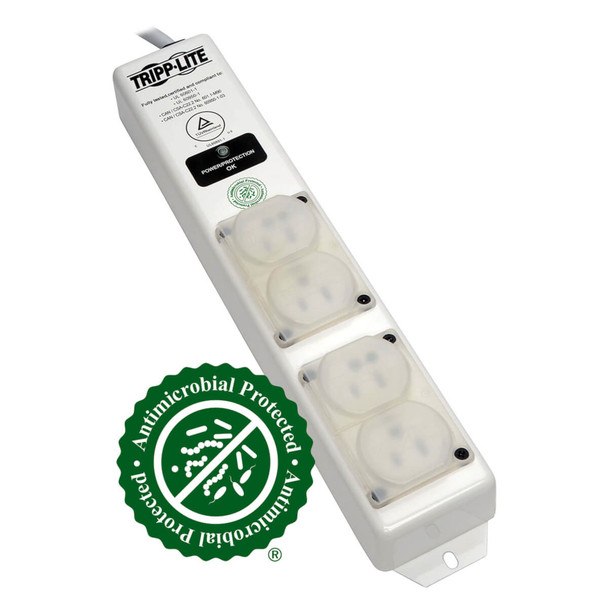 Tripp Lite SPS406HGULTRA surge protector White 4 AC outlet(s) 120 V 1.83 m 037332194091