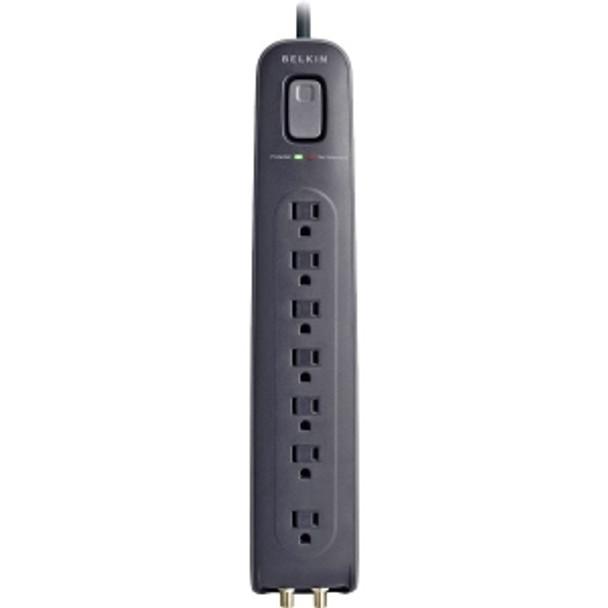 Belkin BV107030-04-BLK surge protector Black 7 AC outlet(s) 1.2 m 722868758038