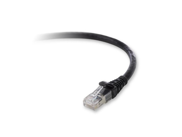 Belkin Cat. 6a Patch Cable, RJ-45 Male, RJ-45 Male, 1ft, Black networking cable 0.3 m 722868685419