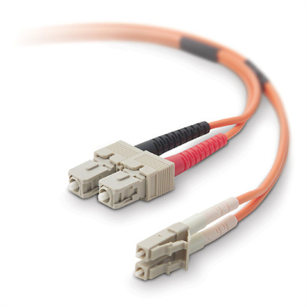 Belkin 1m LC / SC fibre optic cable OFC Orange 722868341070