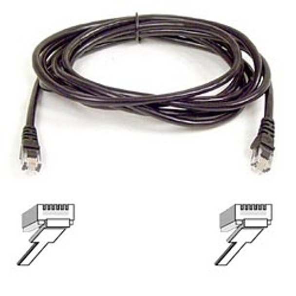 Belkin High Speed Internet Modem Cable - 7.6 metre(25 foot) networking cable Black 7.6 m 722868112175