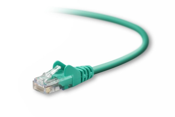 Belkin Cat5e Patch Cable, 3ft, 1 x RJ-45, 1 x RJ-45, Green networking cable 0.9 m 722868135488