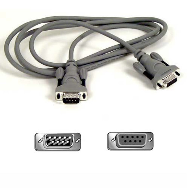 Belkin Pro Series DB9 Serial Extension Cable with Thumbscrews - 1.8m serial cable 70.9" (1.8 m) 722868130353