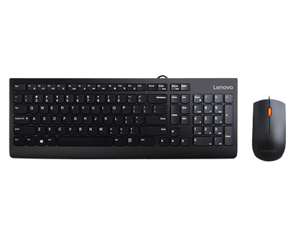 Lenovo 300 keyboard Mouse included USB QWERTY US English Black GX30M39606 190793628601