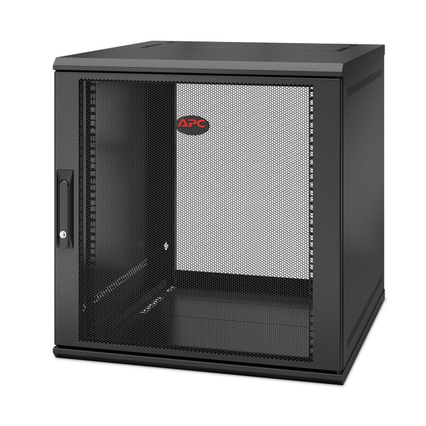 APC NetShelter WX 12U Single Hinged Wall-mount Enclosure 600mm Deep Wall mounted rack Black AR112SH6 731304402725