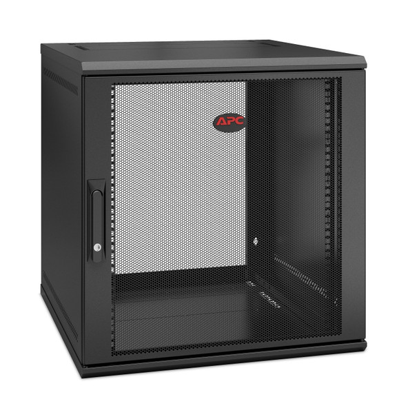 APC NetShelter WX 12U Single Hinged Wall-mount Enclosure 600mm Deep Wall mounted rack Black AR112SH6 731304402725