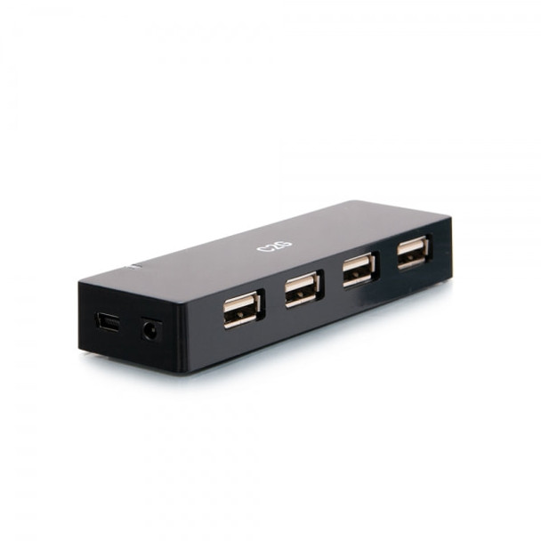 C2G 4-Port USB-A Hub with 5V 2A Power Supply C2G54463 757120544630