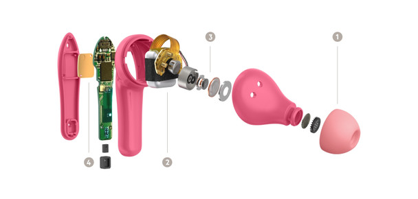 Belkin Soundform Nano​ Headphones Wireless In-ear Calls/Music Micro-USB Bluetooth Pink PAC003btPK 745883841547