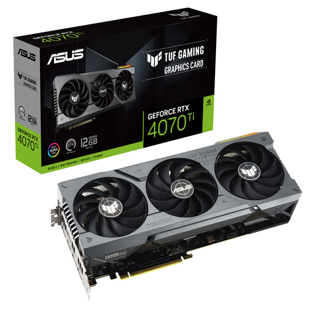 ASUS TUF Gaming TUF-RTX4070TI-12G-GAMING NVIDIA GeForce RTX 4070 Ti 12 GB GDDR6X TUF-RTX4070TI-12G-GAMING 195553964814