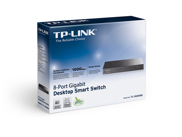TP-Link JetStream 8-Port Gigabit Smart Switch TL-SG2008 840030702099