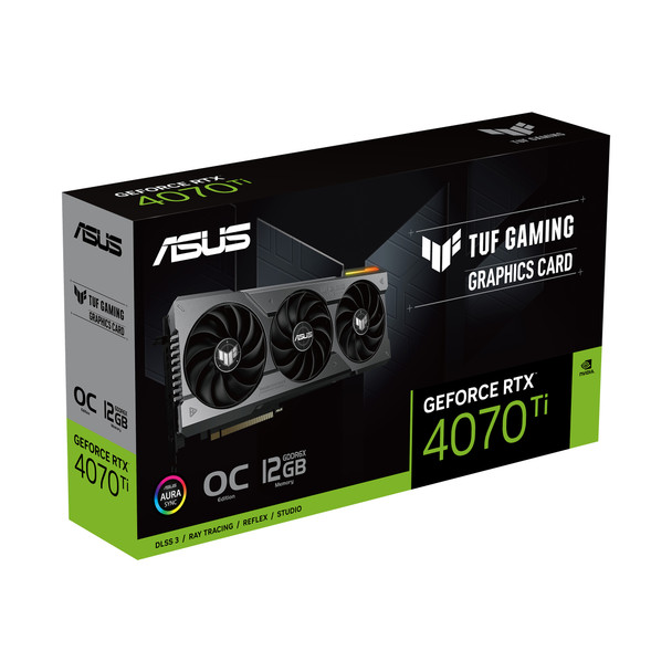 ASUS TUF Gaming TUF-RTX4070TI-O12G-GAMING NVIDIA GeForce RTX 4070 Ti 12 GB GDDR6X TUF-RTX4070TI-O12G-GAMING 195553964791