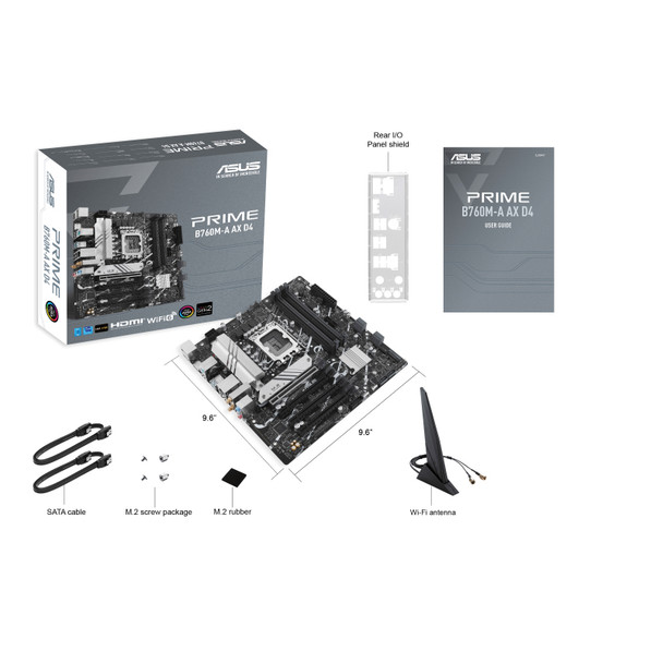 ASUS PRIME B760M-A AX D4 motherboard Intel B760 LGA 1700 micro ATX PRIME B760M-A AX D4 195553986687