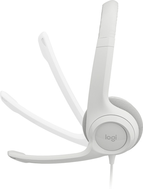 Logitech H390 Headset Wired Head-band Office/Call center USB Type-A White 981-001285 097855181978