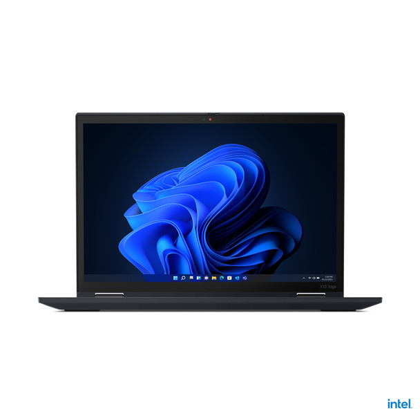 Lenovo ThinkPad X13 Yoga i5-1235U Hybrid (2-in-1) 33.8 cm (13.3") Touchscreen WUXGA Intel Core i5 16 GB LPDDR4x-SDRAM 256 GB SSD Wi-Fi 6E (802.11ax) Windows 11 Pro Black 21AW002MUS 196800716484