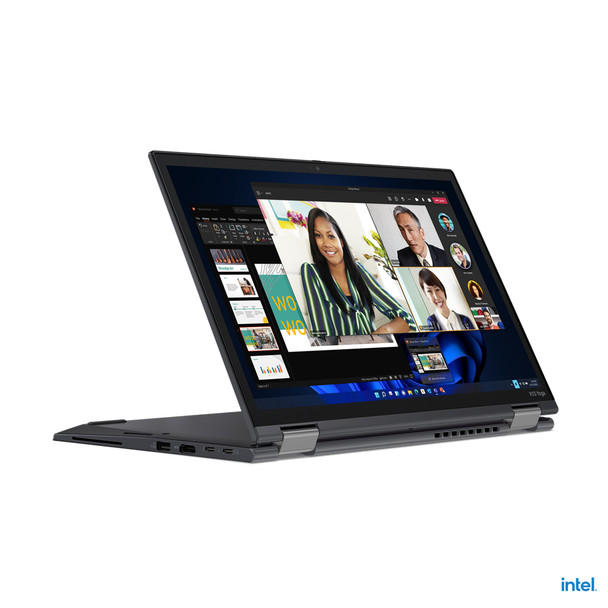 Lenovo ThinkPad X13 Yoga i5-1235U Hybrid (2-in-1) 33.8 cm (13.3") Touchscreen WUXGA Intel Core i5 16 GB LPDDR4x-SDRAM 256 GB SSD Wi-Fi 6E (802.11ax) Windows 11 Pro Black 21AW002MUS 196800716484