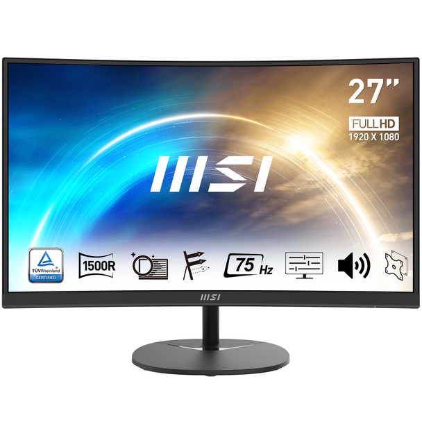 MSI MN Pro MP271CA 27 Curved VA 1920x1080 16:9 1ms 5ms 75Hz Speaker Retail