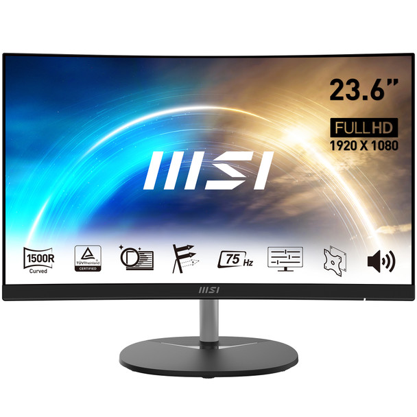 MSI MN Pro MP241CA 24 CurvedVA 1920x1080 16:9 4ms 75Hz HDMI DP Speaker Retail