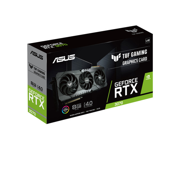 ASUS Video Card TUF-RTX3070-8G-V2-GAMING GeForce RTX 3070 V2 8GB GDDR6 256Bit HDMI/Display Port Retail