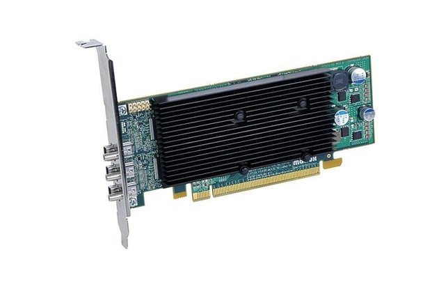 Matrox Video Card M9138 LP PCIE x16 3 min Display Port with 1025MB Brown Box