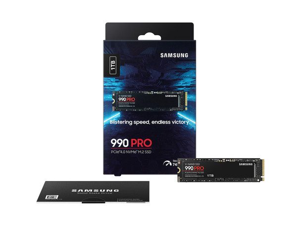 Samsung SSD MZ-V9P1T0B AM 990 PRO 1TB PCIe NVMe M.2 Retail