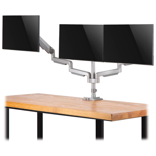 Tripp-Lite AC DDR1730TAL Triple-Display Flex-Arm Desktop Clamp&Grommet 17-30