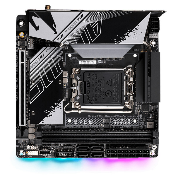 Gigabyte MB B760I AORUS PRO DDR4 B760 D4 LGA1700 128GB Mini-ITX Retail