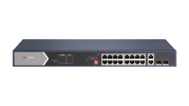 Hikvision SWT DS-3E0520HP-E L2 16PT Gigabit Unmanaged HI-POE Switch Retail