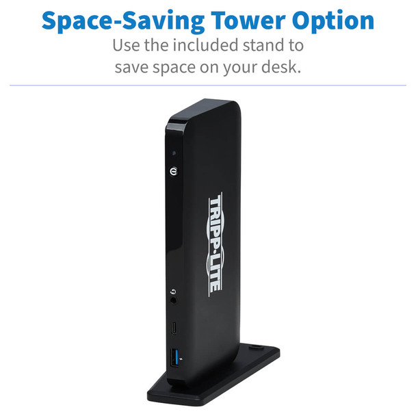 Tripp-Lite AC U442-DOCK8-B USB-C Dock Triple Display 4K 60Hz Black Retail