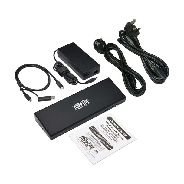 Tripp-Lite AC U442-DOCK21BINT USB-C Dock Dual Display 5K 60Hz DP USB-A C Hub