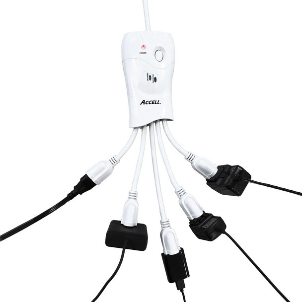 Accell UP D080B-009F 6ft 600Joules Surge Protector & Power Conditioner white