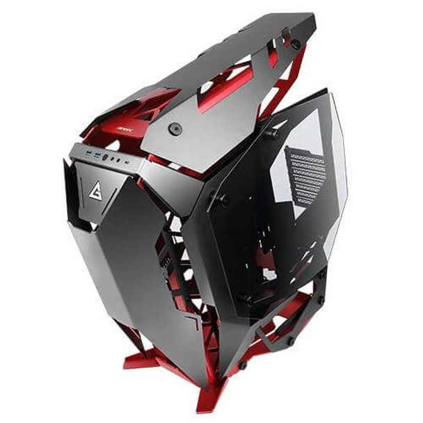 Antec CS TORQUE Tempered glass Aluminum Mid Tower Red blk E-ATX ATX mATX ITX