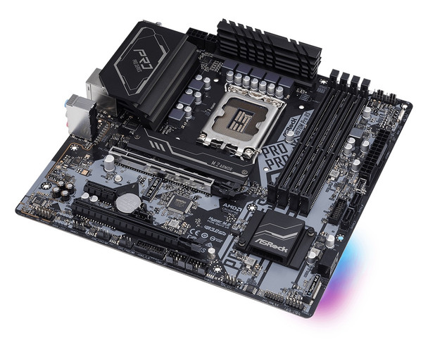 ASRock MB H670M PRO RS H670 LGA1700 Max128GB DDR4 Micro ATX Retail