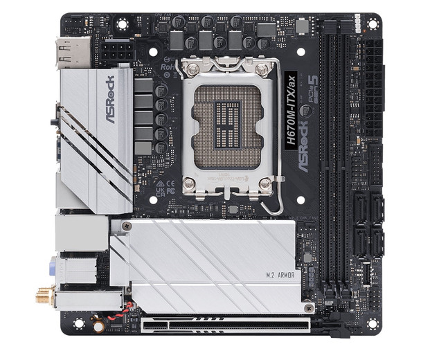 ASRock MB H670M-ITX AX H670 LGA1700 Max64GB DDR4 Mini-ITX Retail