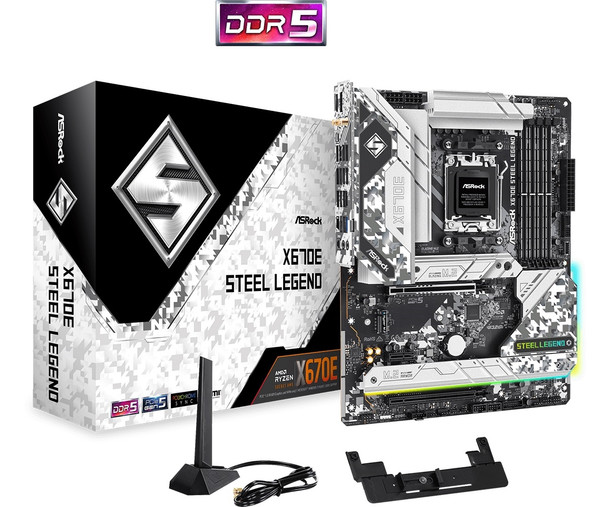 ASRock MB X670E Steel Legend X670 Max.128GB DDR5 ATX Retail