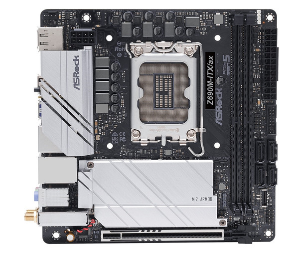 ASRock MB Z690M-ITX ax Z690 S1700 2 DIMMs DDR4 ITX Retail