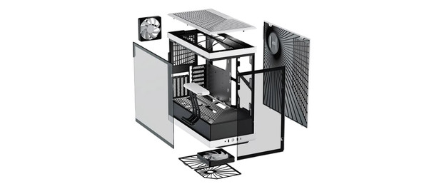 HYTE Case CS-HYTE-Y40-BW Y40 White Mid tower ATX Retail