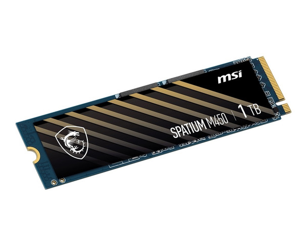 MSI Solid State Drive SM450N1TB SPATIUM M450 PCIe 4.0 NVMe M.2 1TB 3D NAND PCIe Retail