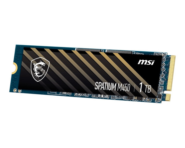 MSI Solid State Drive SM450N1TB SPATIUM M450 PCIe 4.0 NVMe M.2 1TB 3D NAND PCIe Retail