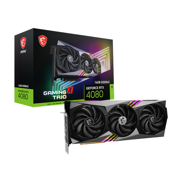 MSI VCX GeForce RTX 4080 16GB GAMING X TRIO 16GB GDDR6X 256Bit Retail