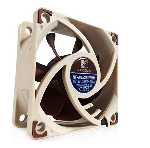 Noctua Fan NF-A6x25 PWM 60x60x25mm A-Series Blade w AAO Frame SSO2 Bearing Fan