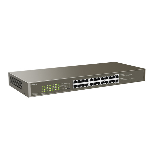 Tenda SWT TEG1124P-24-250W 24-Port Gigabit Rackmount Switch with 24-Port PoE