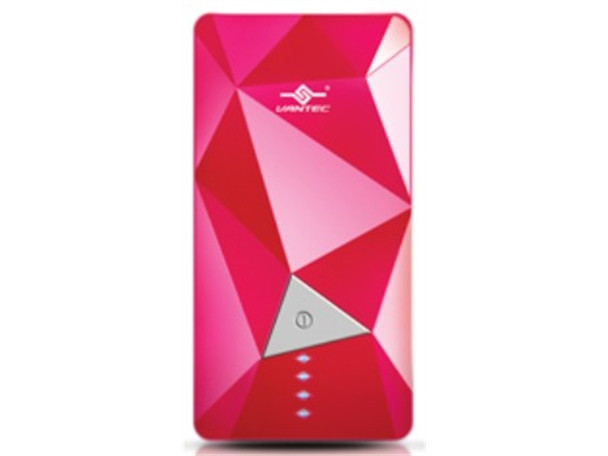 Vantec VAN-350BB-PK Power Gem 3500 mAh Power Bank-Pink color.