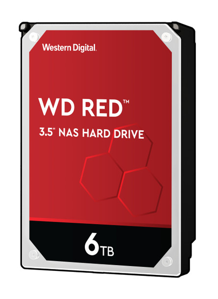 Western Digital HDD WD60EFAX 6TB WD Red NAS SATA 256MB Cache Bulk Pack