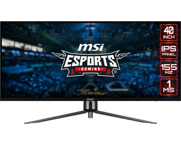 MSI MN MAG401QR 40 UWQHD IPS 3440 x 1440 21:9 155Hz DP 2xHDMI Metallic Black