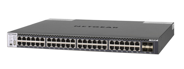 NETGEAR M4300-48X Managed L3 10G Ethernet (100/1000/10000) 1U Black XSM4348CS-100NES 606449114607