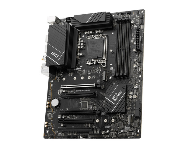 MSI Motherboard PROB760PWIFI PRO B760-P WIFI B760 Socket1700 Max.128GB DDR5 ATX Retail