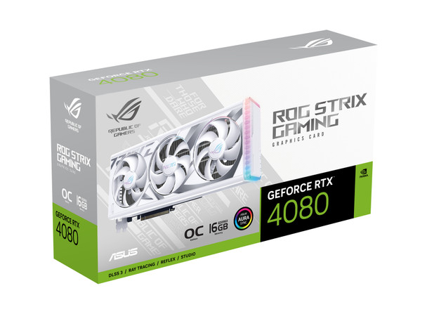 ASUS VCX ROG-STRIX-RTX4080-O16G-WHITE GeForce RTX4080 WhiteOC Gaming 16G GDR6X
