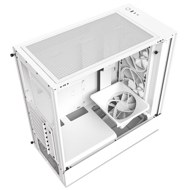 NZXT CS CC-H51EW-01 H5 Elite MID-TOWER TG ATX MicroATX miniITX RGB Fan White