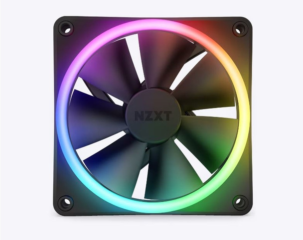 NZXT Fan RF-D12SF-B1 F120 RGB DUO 120mm FDB 4-pin PWM Black Ratail