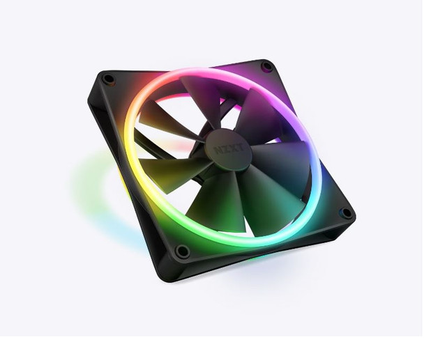 NZXT Fan RF-D14SF-B1 F140 RGB DUO 140mm FDB 4-pin PWM Black Ratail